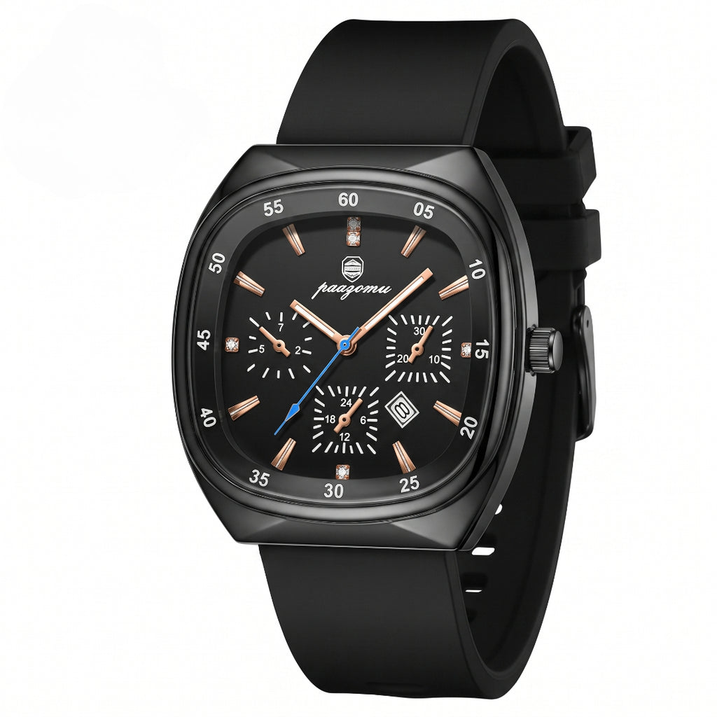 Reloj Paazomu Chrono Sport, ángulo frontal