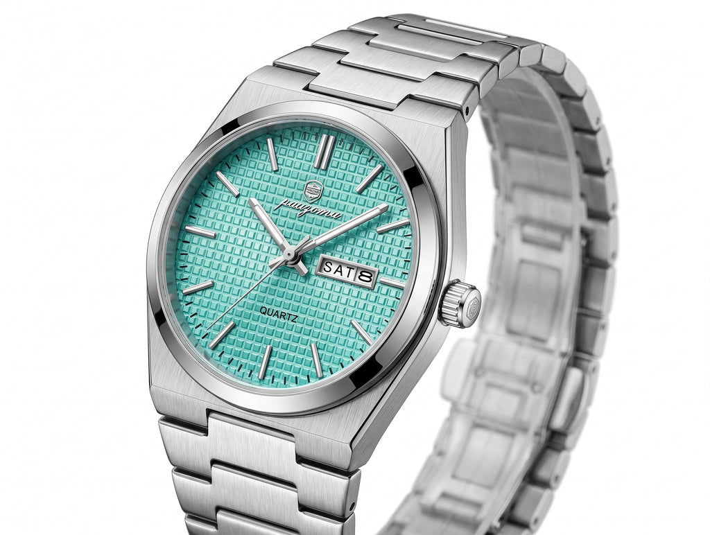 Reloj Paazomu Chrono Essential, ángulo 3/4