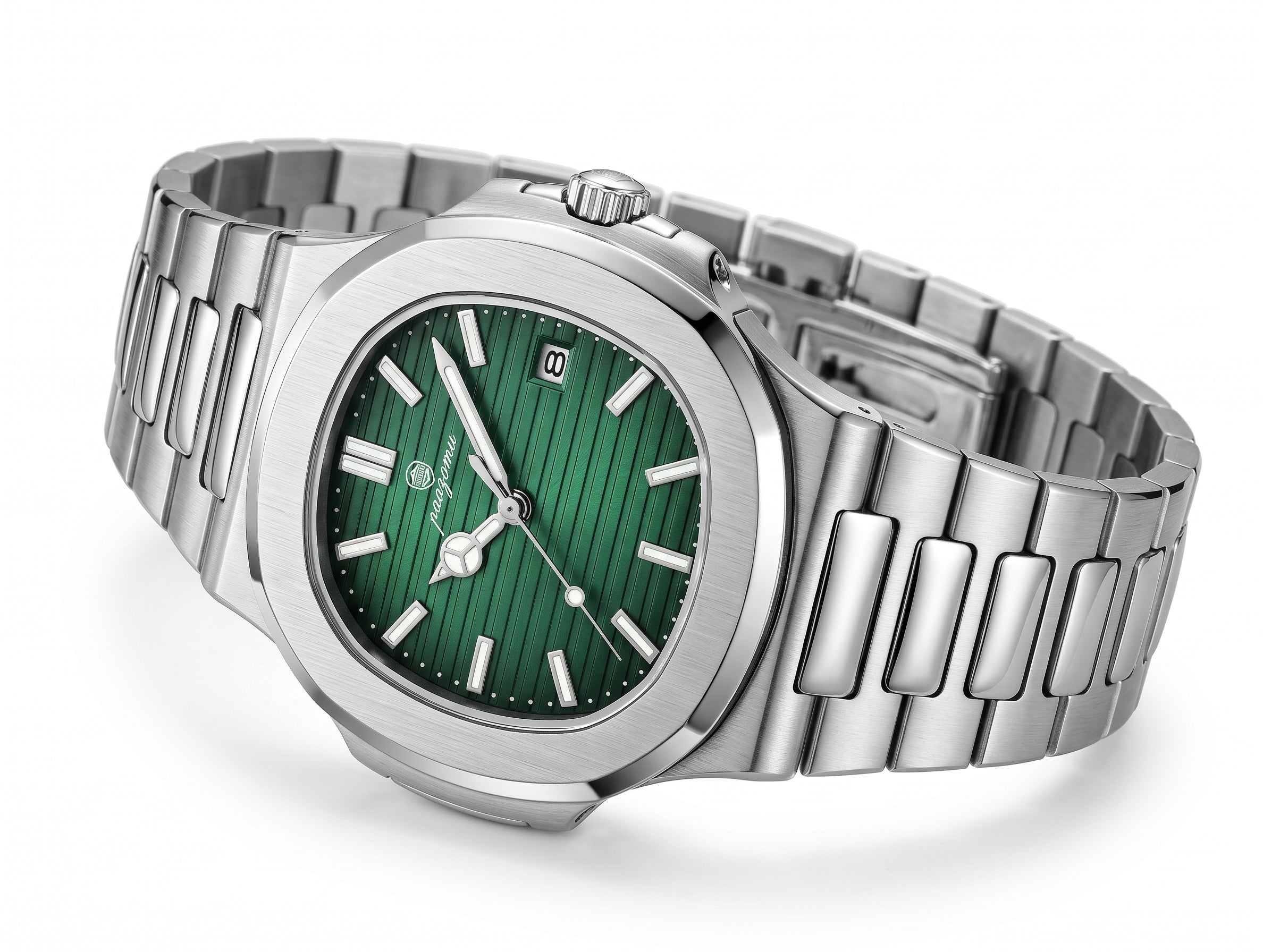 Reloj Paazomu Chrono Race, ángulo 3/4