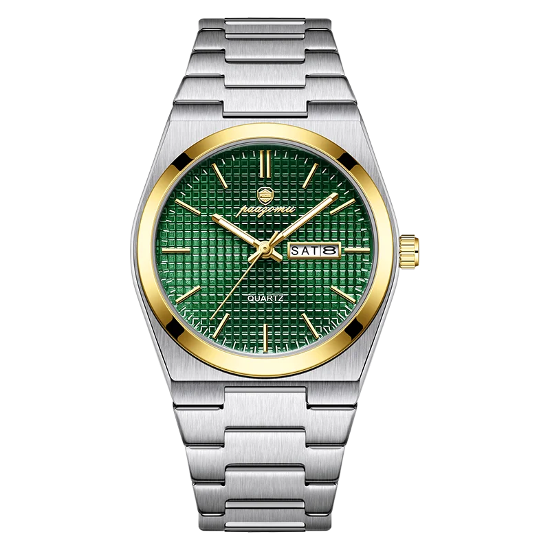 Reloj Paazomu Chrono Essential color gold green E