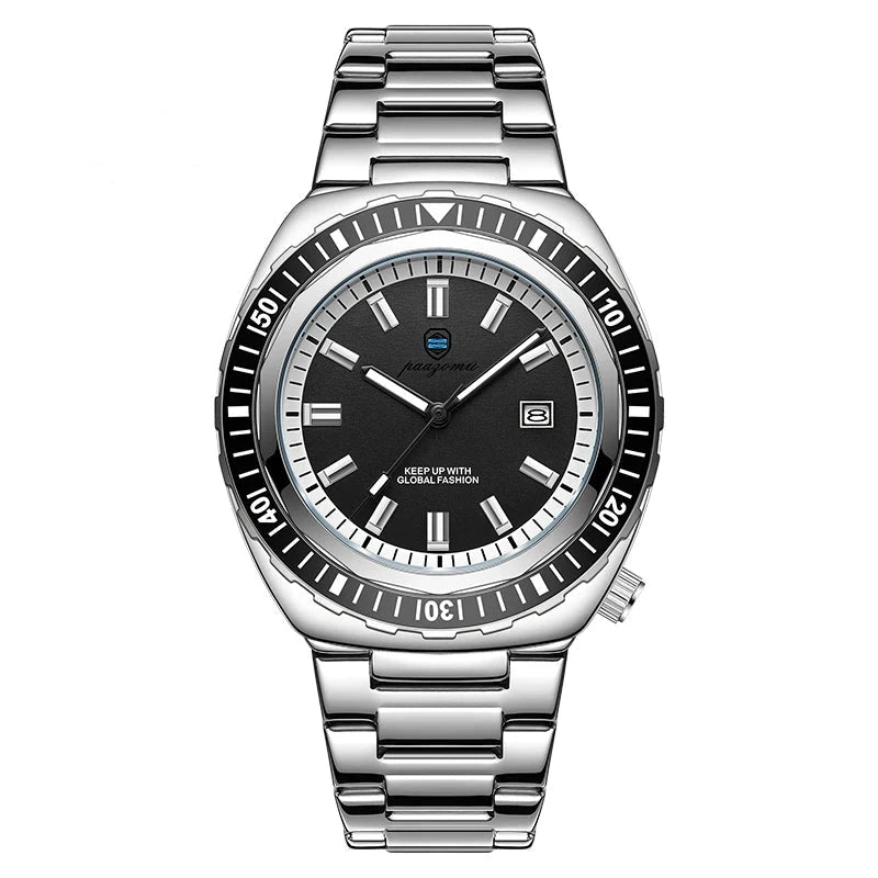 Paazomu chrono-classic - Plata y Negro
