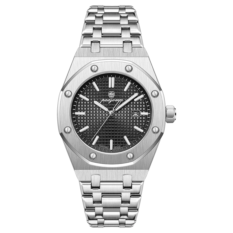 Reloj Paazomu Chrono Luxure color Silver Black