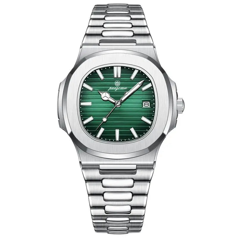 Reloj Paazomu Chrono Race color Silver Green Race