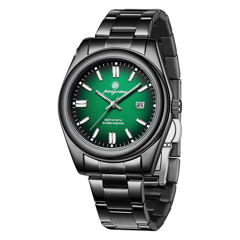Paazomu chrono-business - Negro y Verde