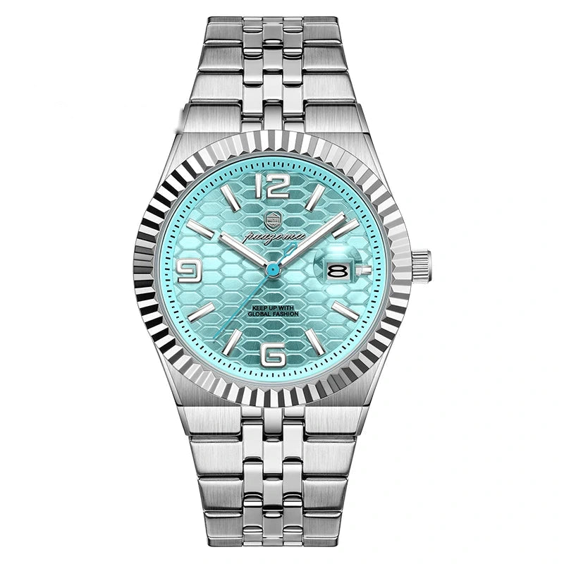 Paazomu chrono-urban - Plata y Azul Claro