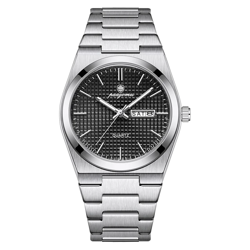 Reloj Paazomu Chrono Essential color silver black E