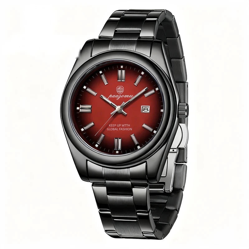 Paazomu chrono-business - Negro y Rojo