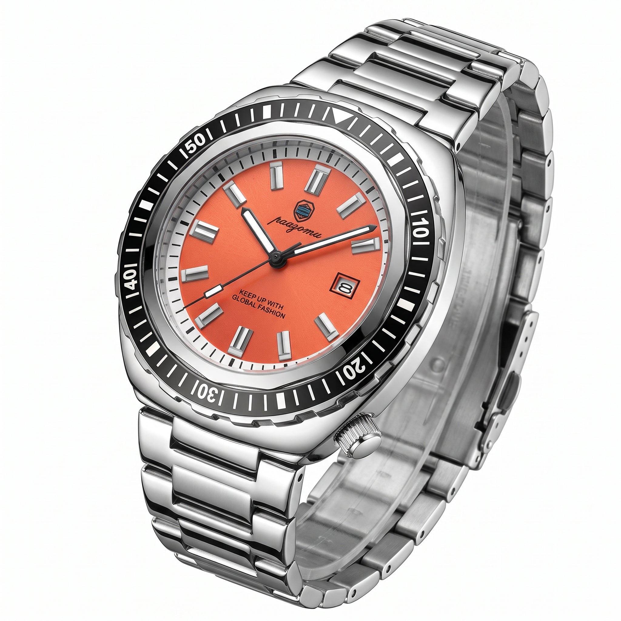 Reloj Paazomu Chrono Classic, angulo 3/4